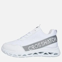 Crosshatch Junior Junge Jesmond Turnschuhe Weiß
