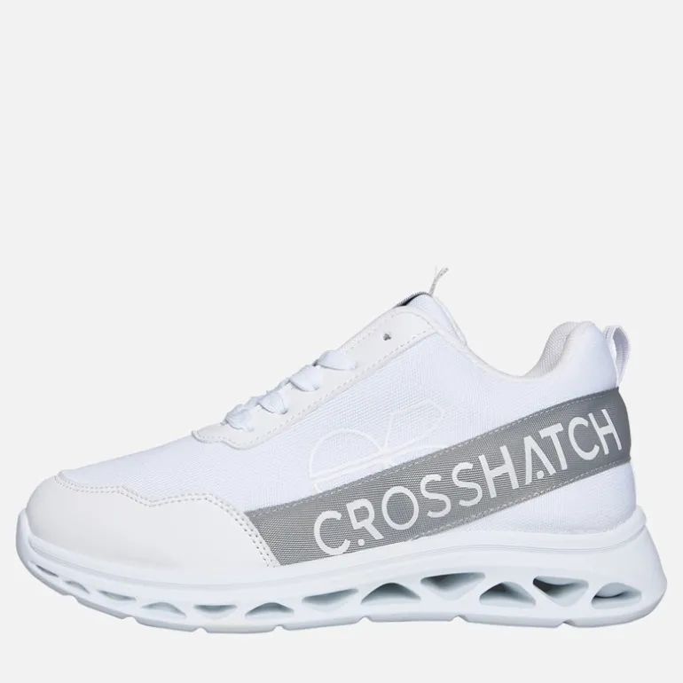 Crosshatch Junior Junge Jesmond Turnschuhe Weiß