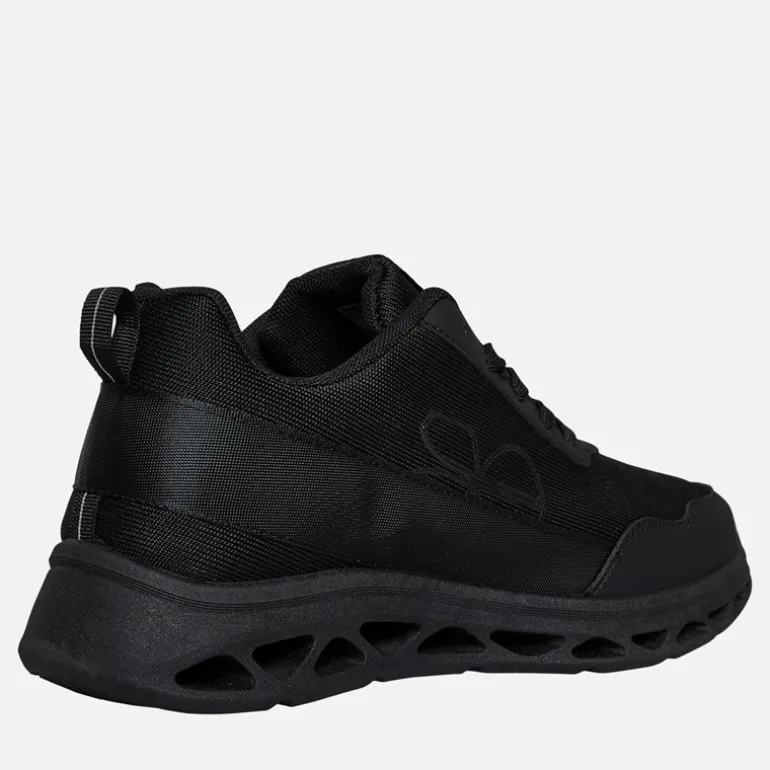 Crosshatch Junior Junge Jesmond Turnschuhe Black Mono