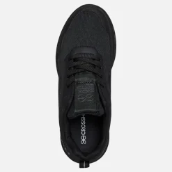 Crosshatch Junior Junge Jesmond Turnschuhe Black Mono