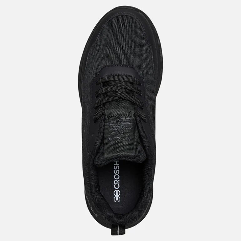 Crosshatch Junior Junge Jesmond Turnschuhe Black Mono