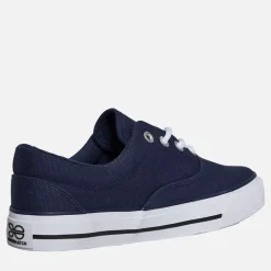 Crosshatch Junior Junge Skywalk Canvas Pumps Navy