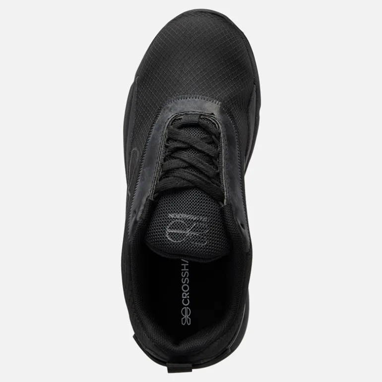 Crosshatch Junior Junge Smitlay II Sneaker Black Mono
