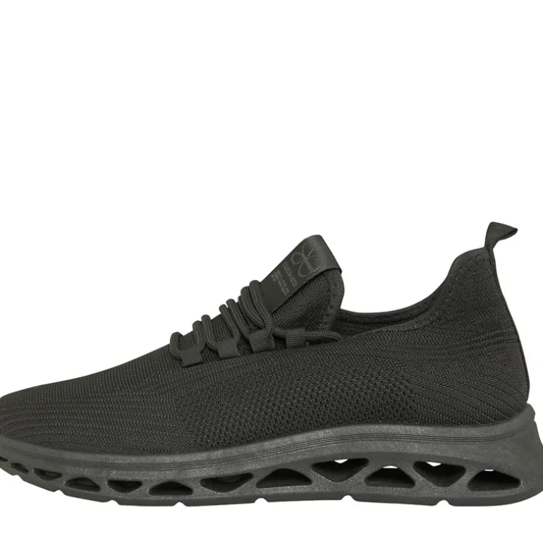 Crosshatch Trebed Sneaker Schwarz Mono