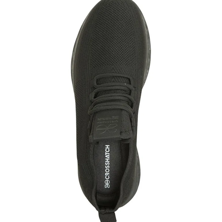 Crosshatch Trebed Sneaker Schwarz Mono