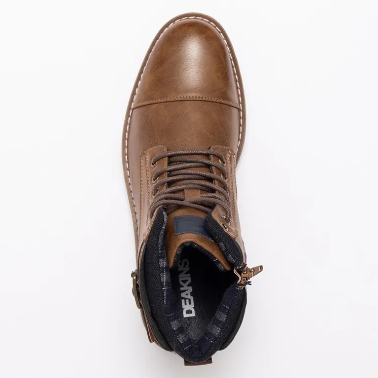 Deakins Herren Barried Riemen Arbeits Schuhe Braun