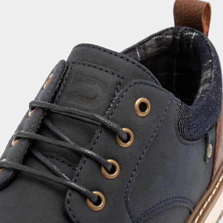 Deakins Herren Cambridge Schuhe Marine/Braun