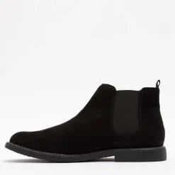 Deakins Herren Chelsea Boots Schwarz Wildleder