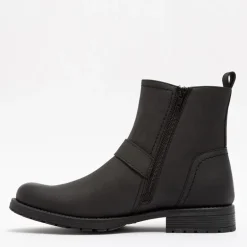 Deakins Herren Harris Biker Stiefel Schwarz