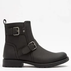 Deakins Herren Harris Biker Stiefel Schwarz