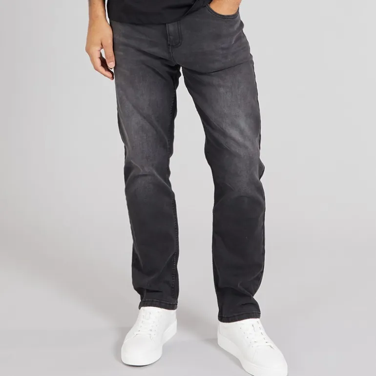 Duck and Cover Herren Hydras Jeans mit geradem Bein Schwarz