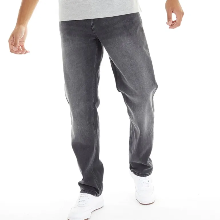Duck and Cover Herren Rushawn Jeans mit lockerer Passform Schwarz