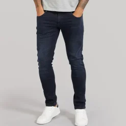 Duck And Cover Jeans Herren Maylead Slim Fit Blau Schwarz