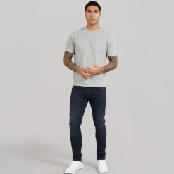 Duck And Cover Jeans Herren Maylead Slim Fit Blau Schwarz