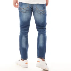 Duck And Cover Jeans Herren Maylead Slim Fit Stonewash