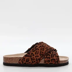 Duffy Damen Florens Uno Sandalen Braun/Multi