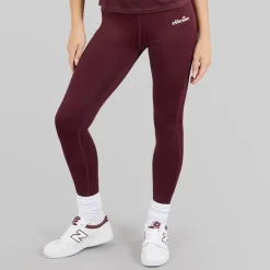 Ellesse Damen Deana Hohe Taille Enge Hosen Leggings Dark Purple