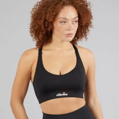 Ellesse Damen Dory Hoch Impact Sport BH Schwarz