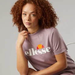Ellesse Damen Stauf Logo T Shirt Light Purple