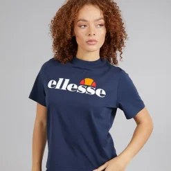 Ellesse Damen Stauf Logo T Shirt Navy
