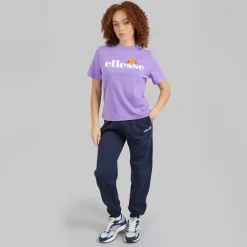 Ellesse Damen Stauf Logo T Shirt Lila
