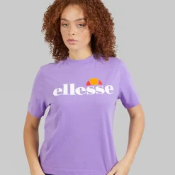 Ellesse Damen Stauf Logo T Shirt Lila
