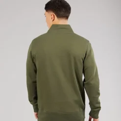 Ellesse Herren Benevento 1/4 Zip Sweatshirt Khaki