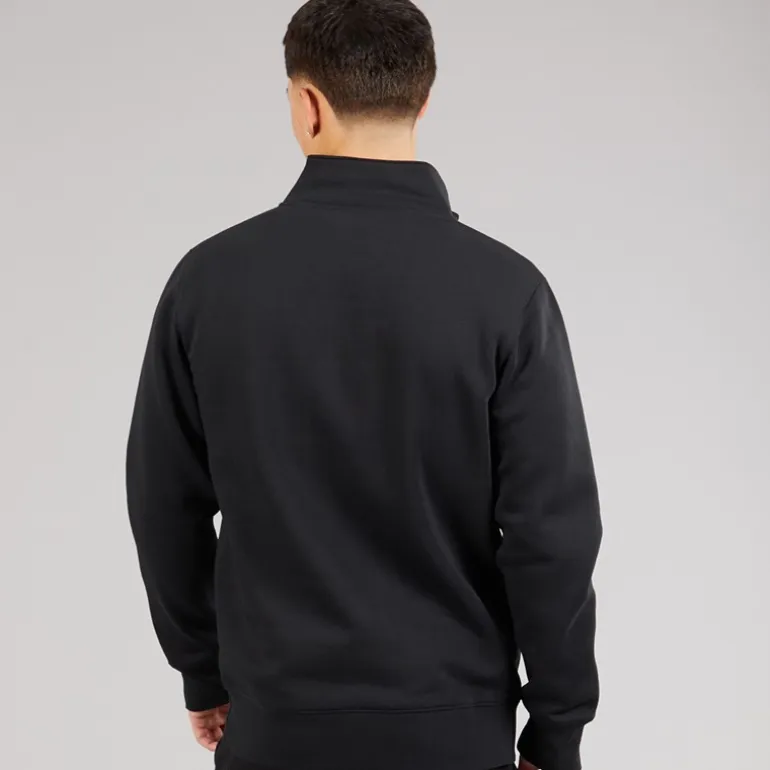 Ellesse Herren Benevento 1/4 Zip Sweatshirt Schwarz