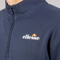 Ellesse Herren Benevento 1/4 Zip Sweatshirt Navy