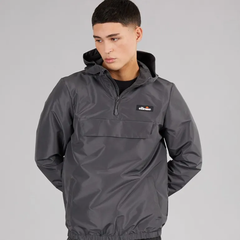 Ellesse Herren Callum Anorak Jacke Dark Grey