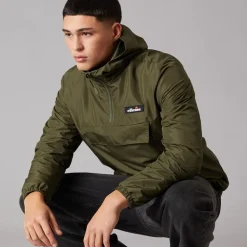 Ellesse Herren Callum Anorak Jacke Khaki