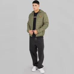 Ellesse Herren Corricella Gepolsterte Jacke Khaki