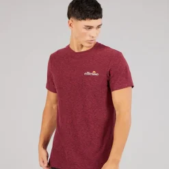 Ellesse Herren Dundalk Laufshirt Burgundy Marl
