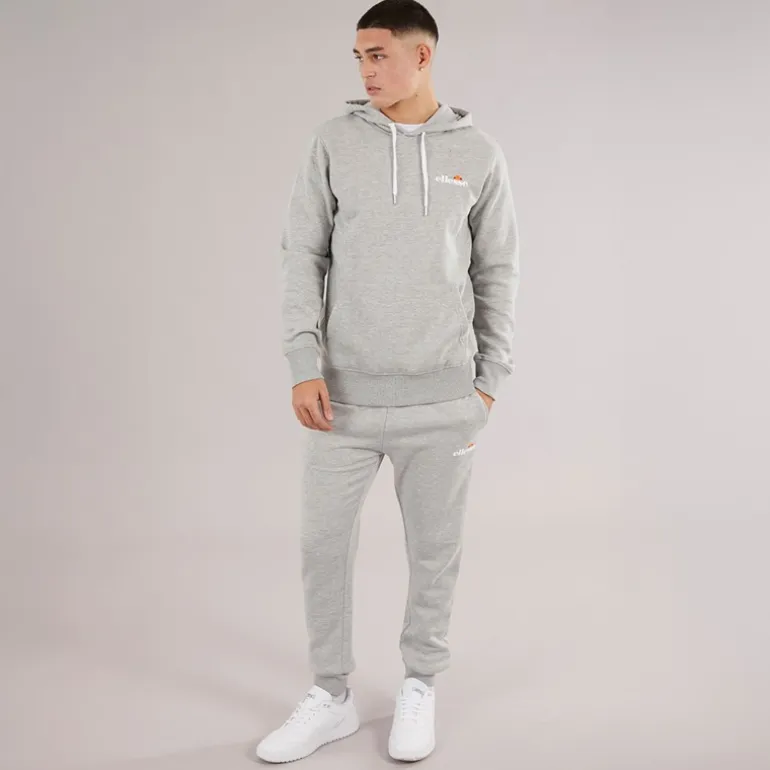Ellesse Herren Giffone Hoodie Light Grey Marl