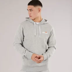 Ellesse Herren Giffone Hoodie Light Grey Marl