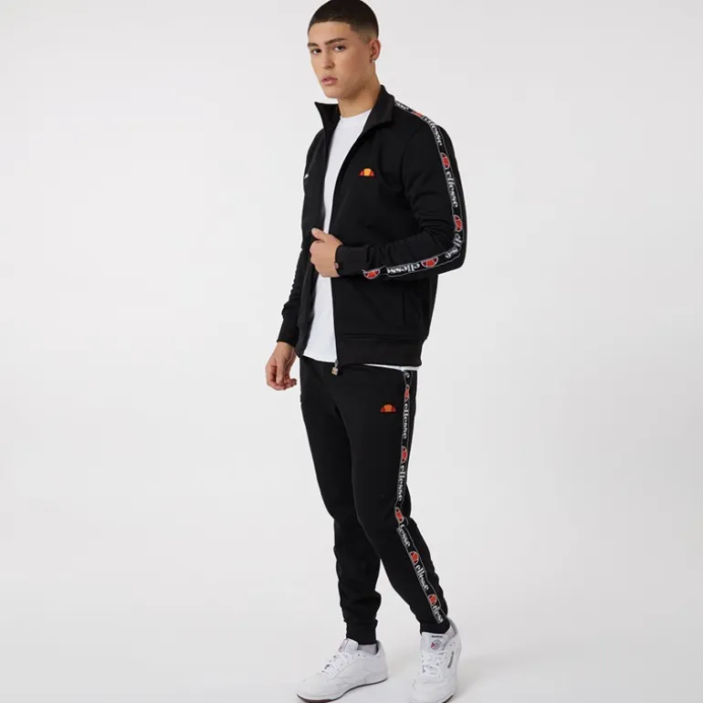 Ellesse Herren Giraldo Taped Poly Trainingsanzug Schwarz