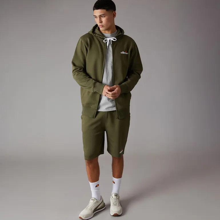Ellesse Herren Klemerio Full Zip Hoodie Khaki