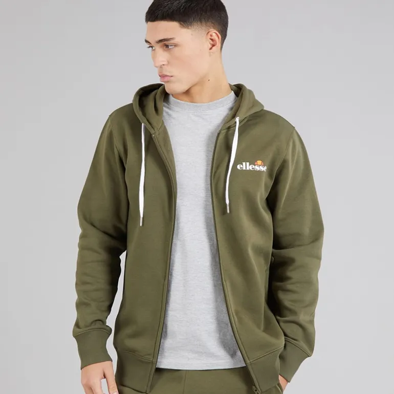 Ellesse Herren Klemerio Full Zip Hoodie Khaki