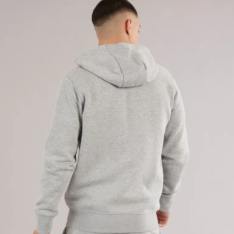 Ellesse Herren Klemerio Full Zip Hoodie Light Grey Marl