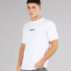 Ellesse Herren Ollio 2 Central Logo T Shirt Weiß