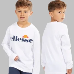 Ellesse Junge Harrison Hoodie T-Shirt und Jogginghose Set Blau / Weiß
