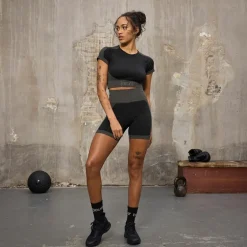Everlast Damen Seamless Shorts Schwarz