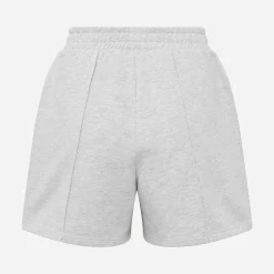 Everlast Damen weiter Pintuck Sweat Shorts Light Grey Melange