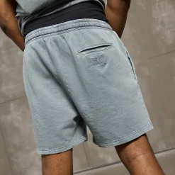 Everlast Herren Washed Sweat Shorts Smoke Blue
