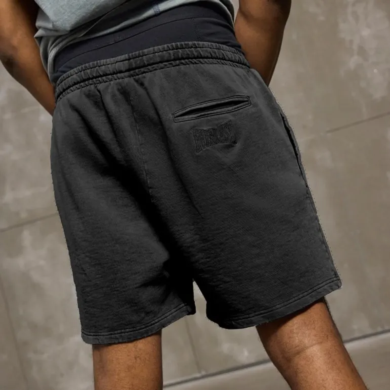 Everlast Herren Washed Sweat Shorts Black Beauty