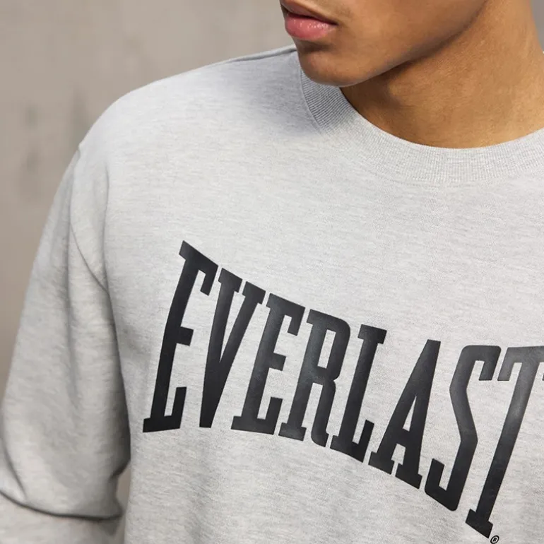 Everlast Sweatshirt Herren Iconic Maximized Hellgrau Mel