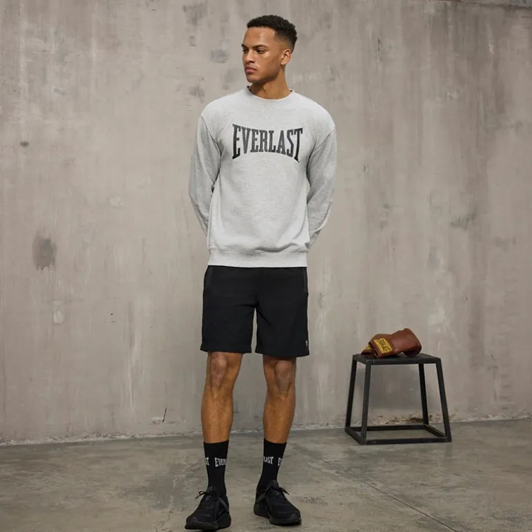 Everlast Sweatshirt Herren Iconic Maximized Hellgrau Mel