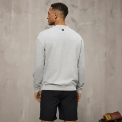 Everlast Sweatshirt Herren Iconic Maximized Hellgrau Mel