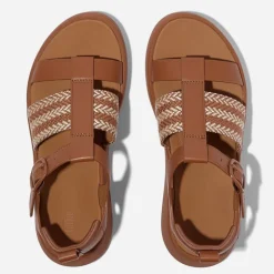 FitFlop Damen F Mode Fischer Sandalen Deep Tan/Paris Beige