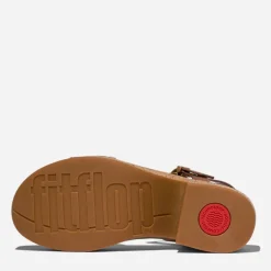 FitFlop Damen Knöchelriemen Plateau Sandalen Deep Tan